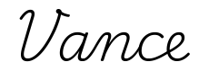 vance签名范例