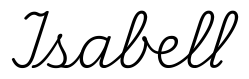 isabell签名范例