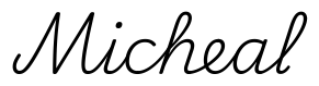 micheal签名范例