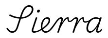sierra签名范例