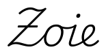 zoie签名范例