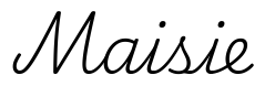 maisie签名范例