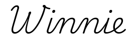 winnie签名范例