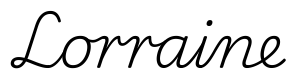 lorraine签名范例