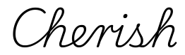 cherish签名范例