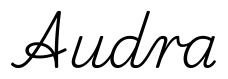 audra签名范例
