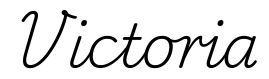 victoria签名范例
