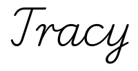 tracy签名范例