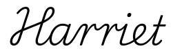 harriet签名范例
