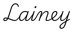 lainey签名范例