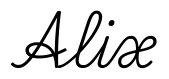 alix签名范例