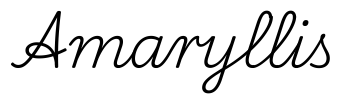 amaryllis签名范例