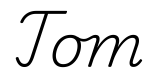 tom签名范例