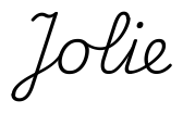 jolie签名范例