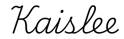 kaislee签名范例