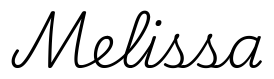melissa签名范例