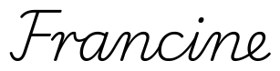 francine签名范例