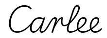 carlee签名范例