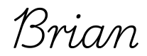 brian签名范例