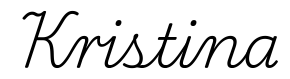 kristina签名范例
