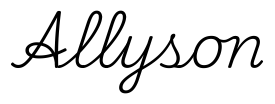 allyson签名范例