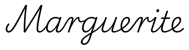 marguerite签名范例