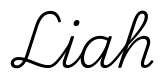 liah签名范例