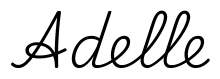adelle签名范例