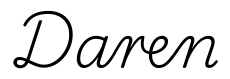 daren签名范例