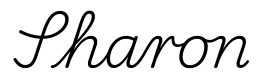 sharon签名范例
