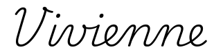vivienne签名范例