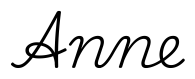 anne签名范例