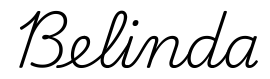 belinda签名范例