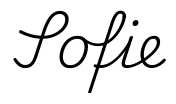 sofie签名范例