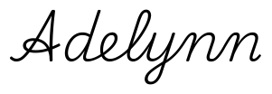 adelynn签名范例