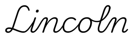 lincoln签名范例