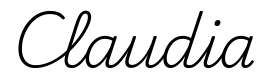 claudia签名范例