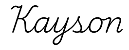 kayson签名范例