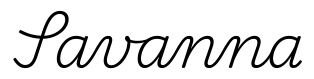 savanna签名范例