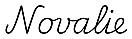 novalie签名范例