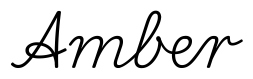 amber签名范例