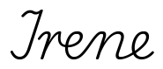 irene签名范例