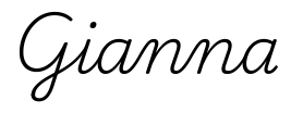 gianna签名范例