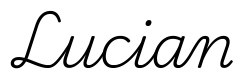 lucian签名范例