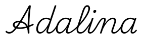 adalina签名范例