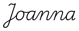 joanna签名范例