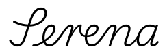 serena签名范例