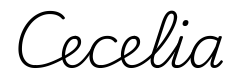 cecelia签名范例