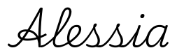 alessia签名范例
