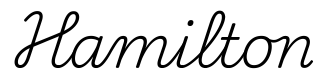 hamilton签名范例